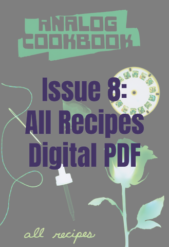 Analog Cookbook #8: All recipes Digital PDF